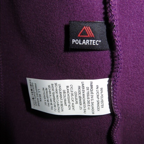 L.L Bean Vest Purple Fleece Full Zip Soft Cozy Warm Womens Small Outdoors - Picture 4 of 5